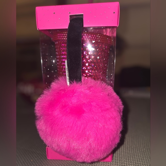 XIIX Adorable Faux Fur Earmuffs and Tumbler Set - Picture 2 of 7
